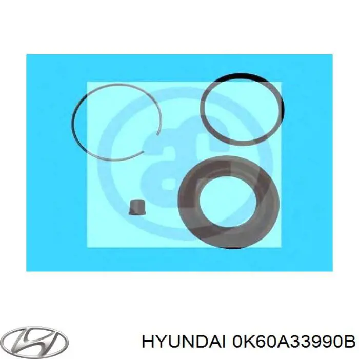 Суппорт тормозной передний правый 0K60A33990B Hyundai/Kia