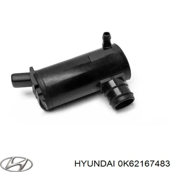 0K62167483 Hyundai/Kia насос-мотор омывателя стекла переднего