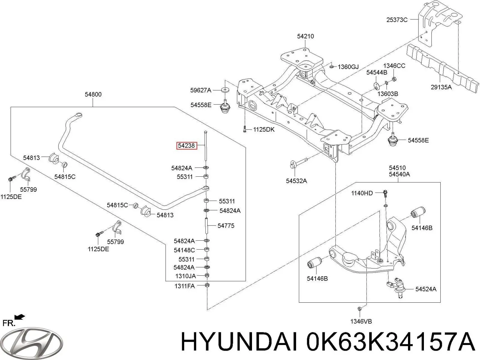 0K63K34157A Hyundai/Kia 