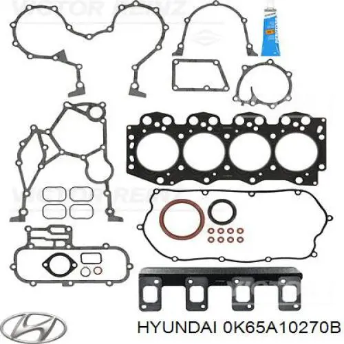 0K65A10270E Hyundai/Kia комплект прокладок двигателя полный