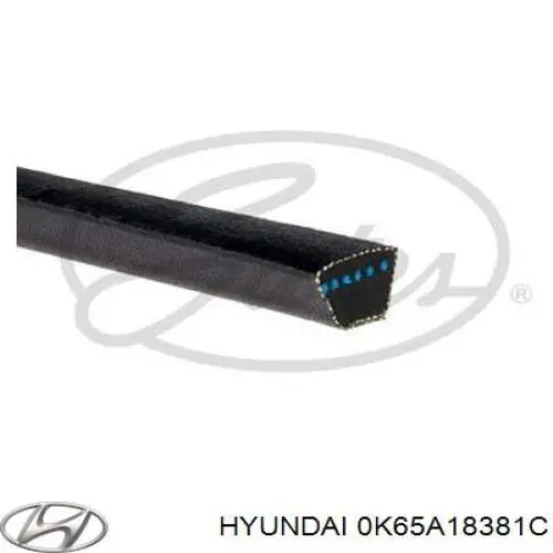 Клиновый ремень Hyundai/Kia 0K65A18381C цена, от 17.36 USD