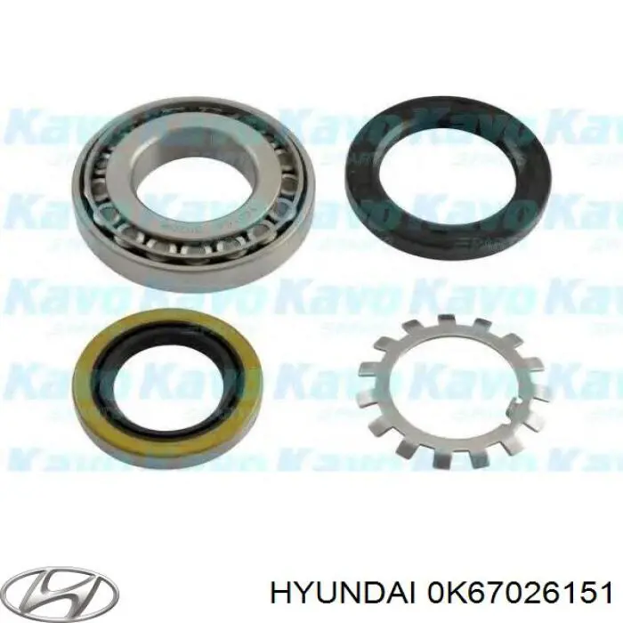 Cojinete de rueda trasero 0K67026151 Hyundai/Kia