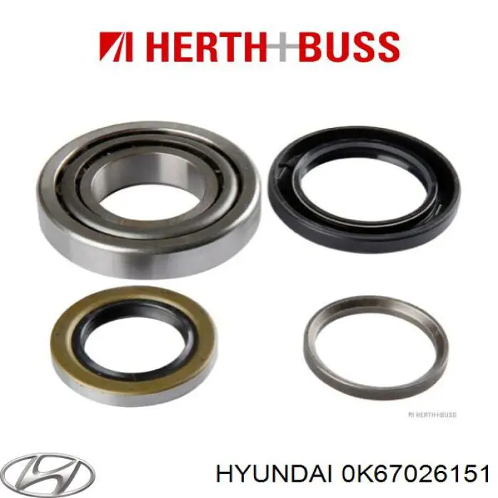 Подшипники задней ступицы Hyundai/Kia 0K67026151 цена, от 16.25 USD