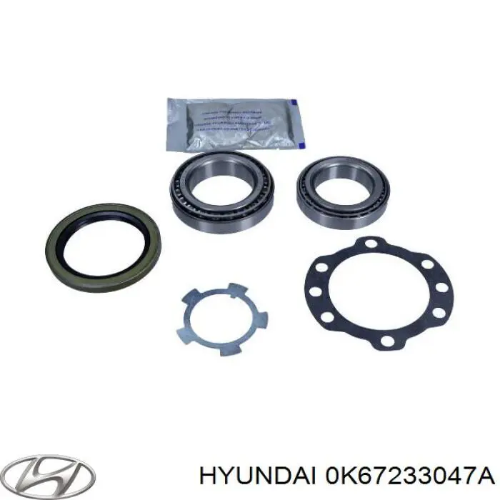 0K67233047A Hyundai/Kia Подшипник ступицы передней, наружный