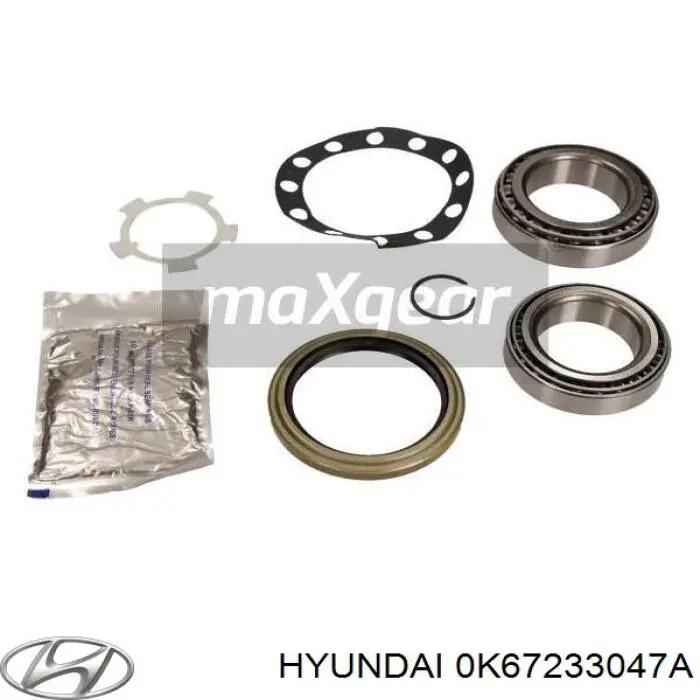 Купить 0K67233047A Hyundai/Kia Подшипник ступицы передней наружный