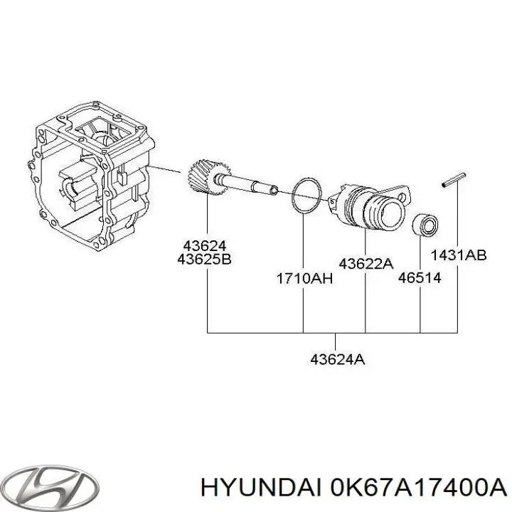 Hyundai/Kia 0K67A17400A цена, от 62.15 USD