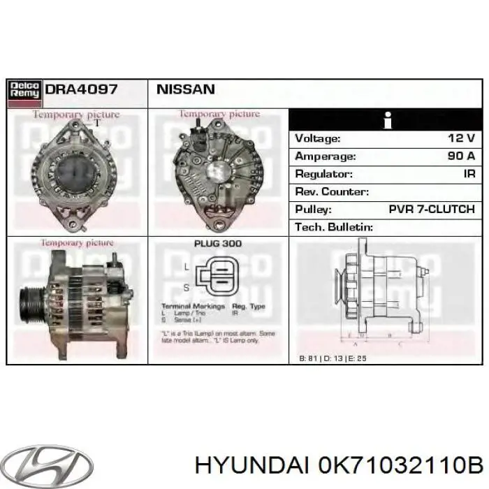 0K71032110B Hyundai/Kia Управление рулевое в сборе