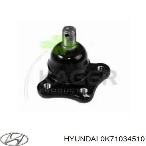 Rótula de suspensión inferior 0K71034510 Hyundai/Kia