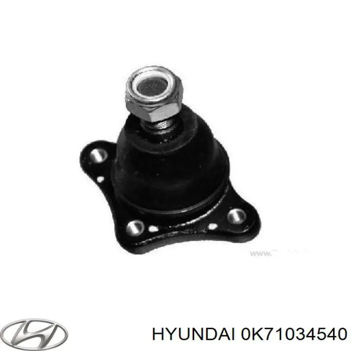 Шаровая опора верхняя Hyundai/Kia 0K71034540