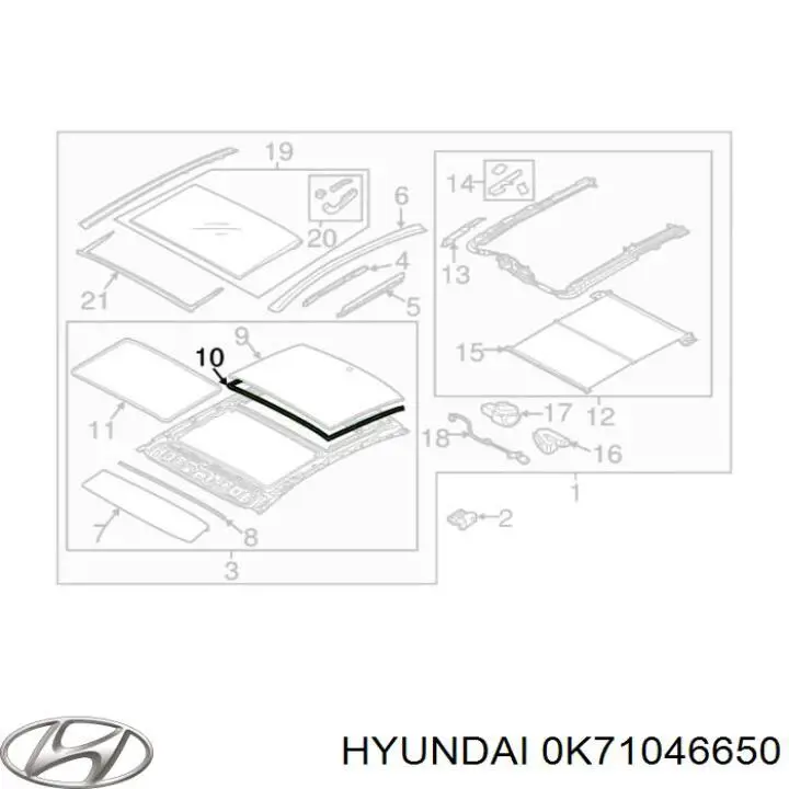 K71046650 Hyundai/Kia Наконечник тяги КПП