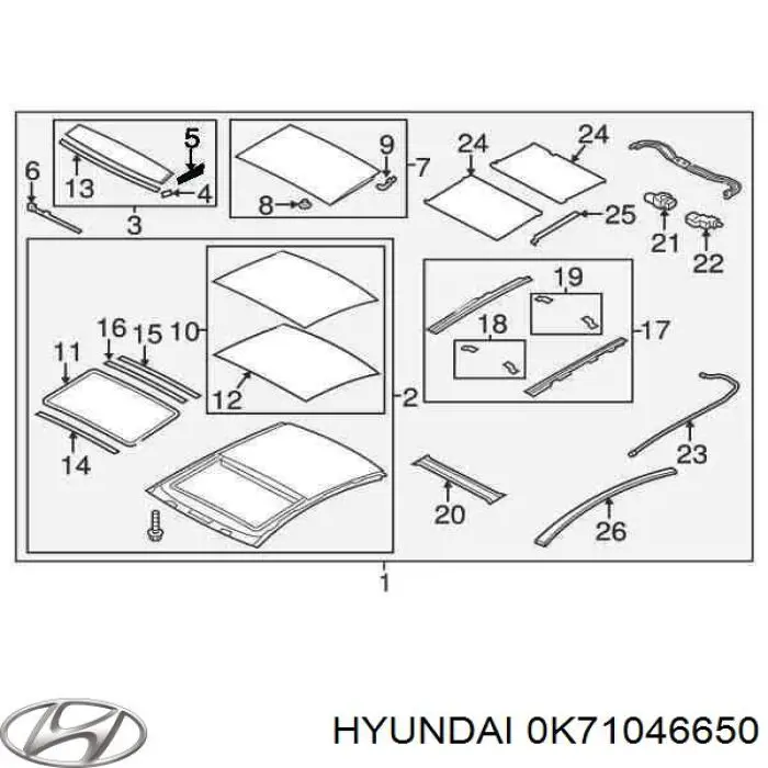 Наконечник тяги КПП 0K71046650 Hyundai/Kia
