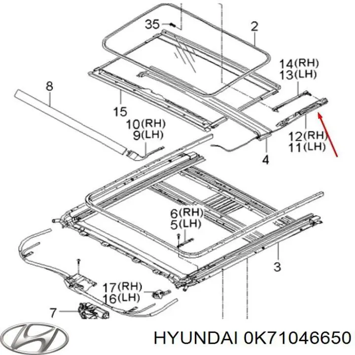 Наконечник тяги КПП Hyundai/Kia K71046650 цена, от 12.46 USD