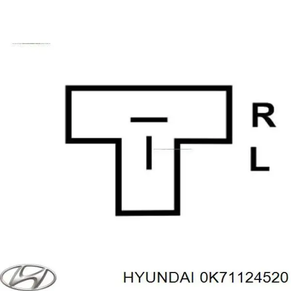 Реле генератора 0K71124520 Hyundai/Kia