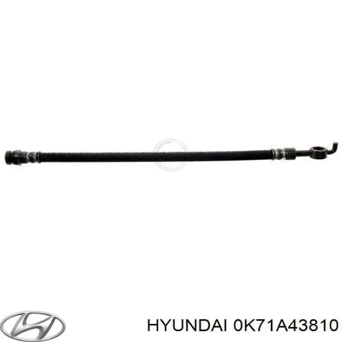 Купить 0K71A43810 Hyundai/Kia Шланг тормозной передний