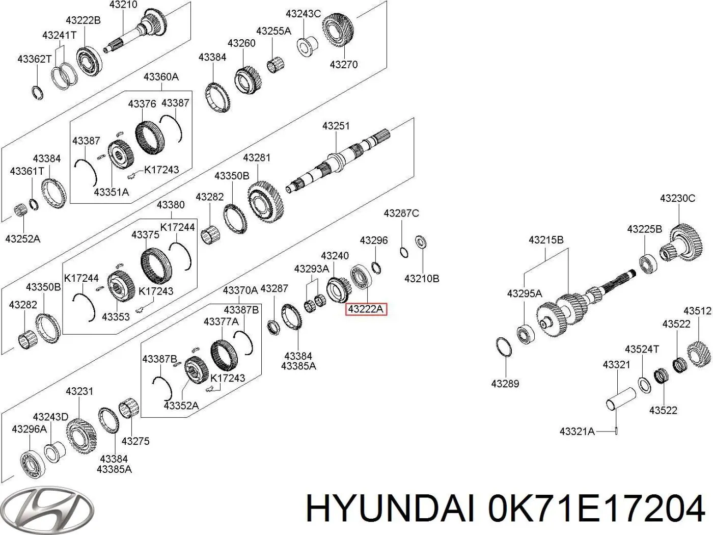 0K71E17204 Hyundai/Kia 