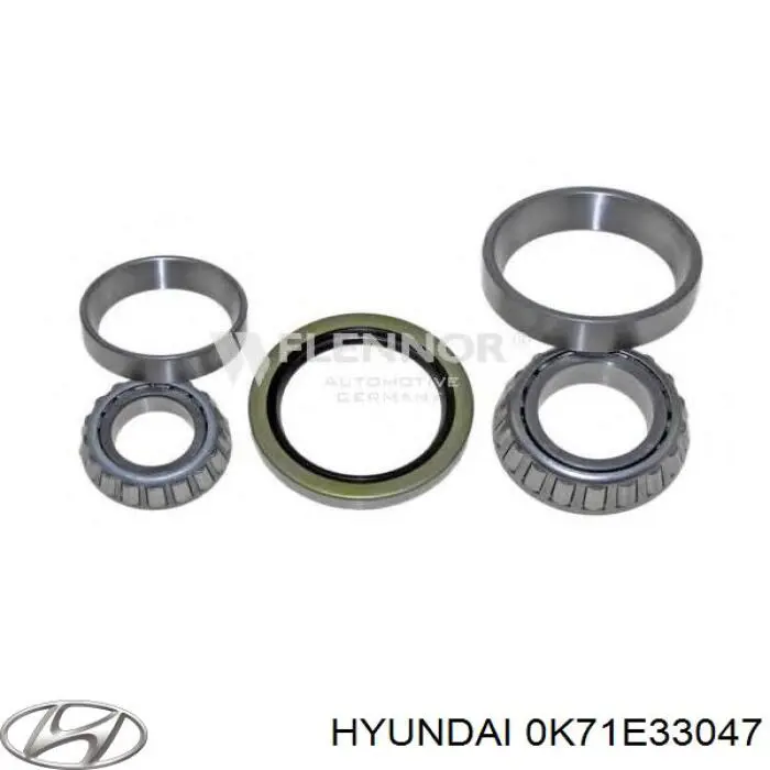 Подшипник ступицы передней внутренний Hyundai/Kia 0K71E33047