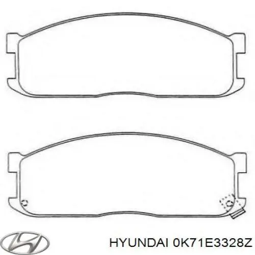 0K71E3328Z Hyundai/Kia Колодки передние