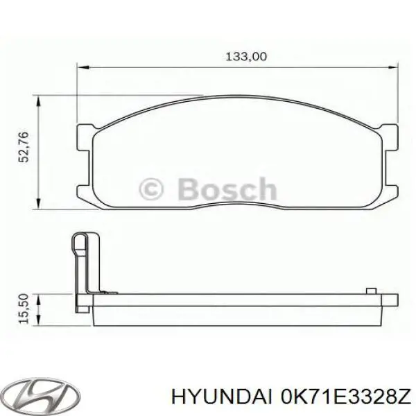 Колодки Hyundai/Kia 0K71E3328Z цена, от 23.95 USD