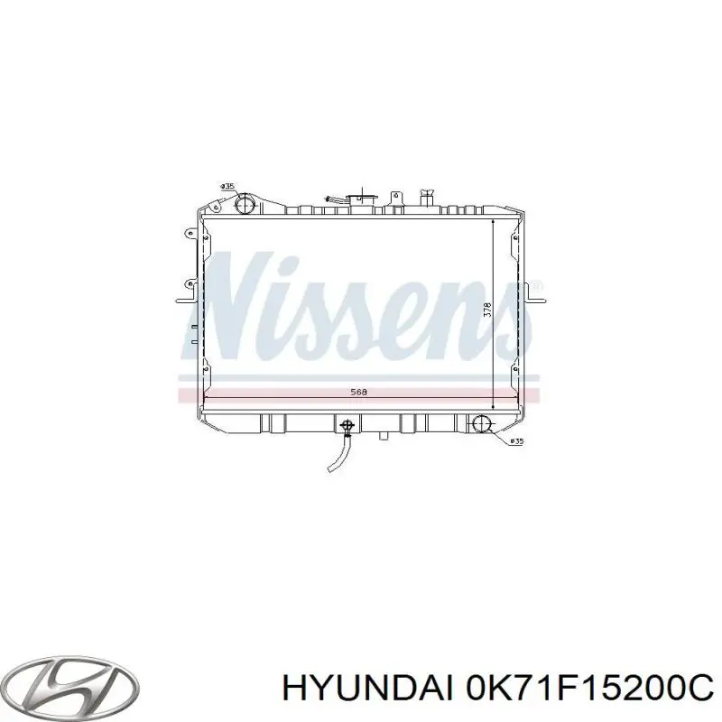 Радиатор 0K71F15200C Hyundai/Kia