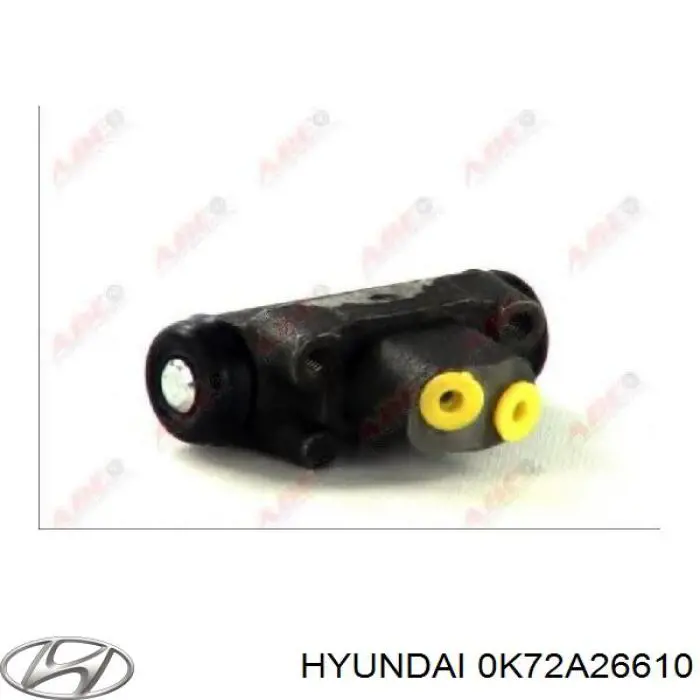 0K72A26610 Hyundai/Kia Цилиндр тормозной колесный, задний