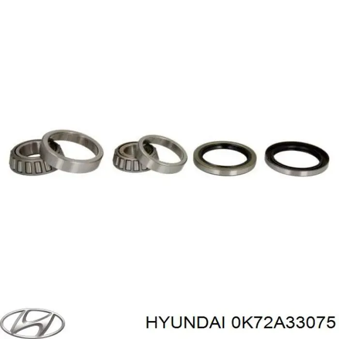 Подшипник ступицы задней наружный 0K72A33075 Hyundai/Kia