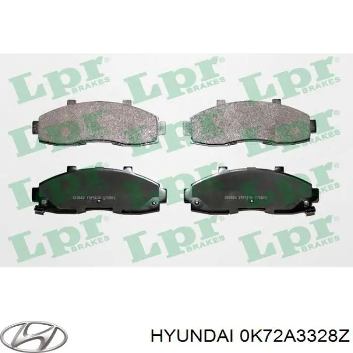 Тормозные колодки Hyundai/Kia 0K72A3328Z