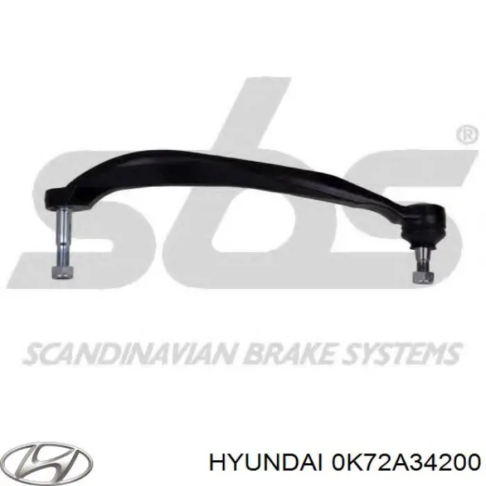 Рычаг передней подвески верхний, левый/правый Hyundai/Kia 0K72A34200