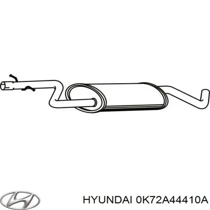 0K72A44410A Hyundai/Kia cabo traseiro direito/esquerdo do freio de estacionamento