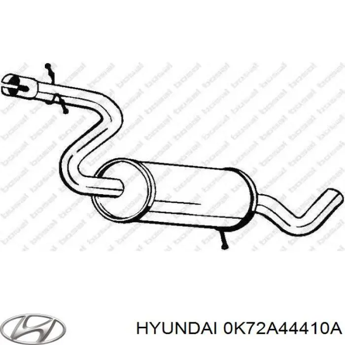 0K72A44410A Hyundai/Kia Трос ручного тормоза задний правый/левый
