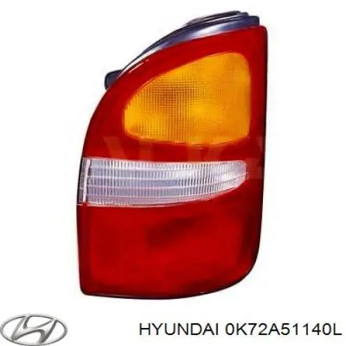 Фонарь задний левый 0K72A51140L Hyundai/Kia