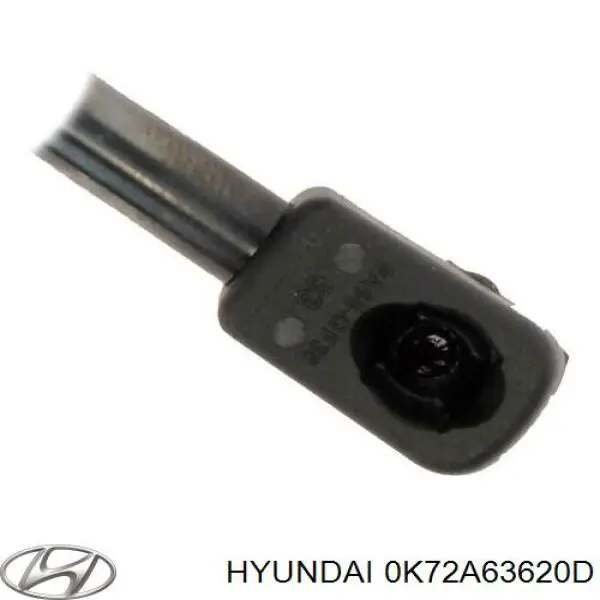 0K72A63620D Hyundai/Kia amortecedor de tampa de porta-malas (de 3ª/5ª porta traseira)