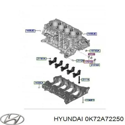 Купить 0K72A72250 Hyundai/Kia 