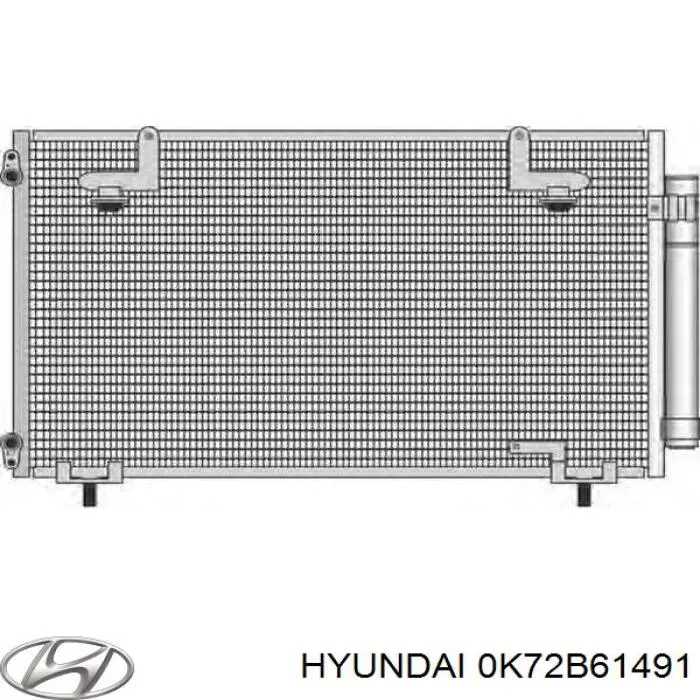 Конденсатор кондиционера Hyundai/Kia 0K72B61491 цена, от 623.58 USD
