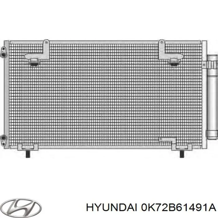 0K72B61491A Hyundai/Kia Конденсатор