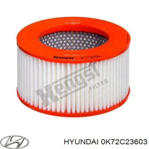Воздушный фильтр 0K72C23603 Hyundai/Kia
