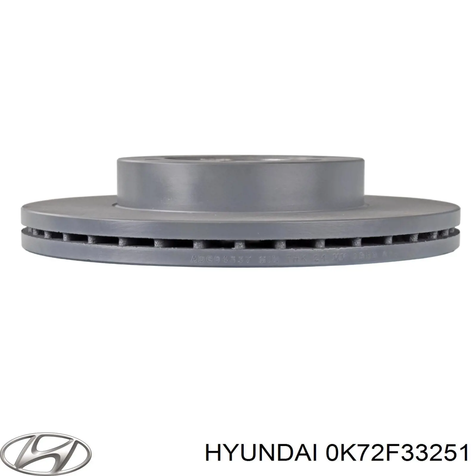 0K72F33251 Hyundai/Kia Диск тормозной передний