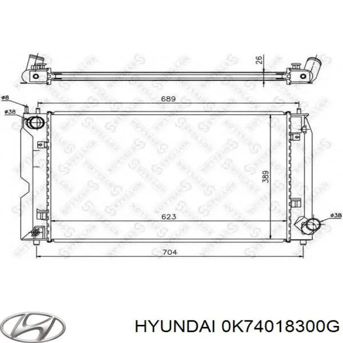 Генератор 0K74018300G Hyundai/Kia