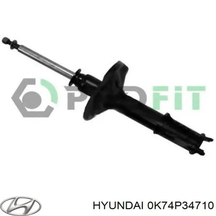 Стойка передняя правая Hyundai/Kia 0K74P34710