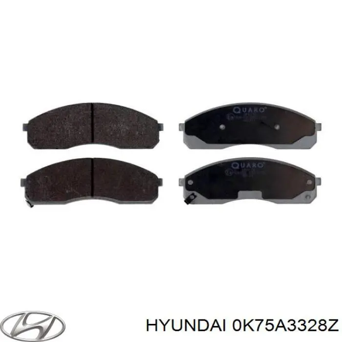 Передние тормозные колодки 0K75A3328Z Hyundai/Kia