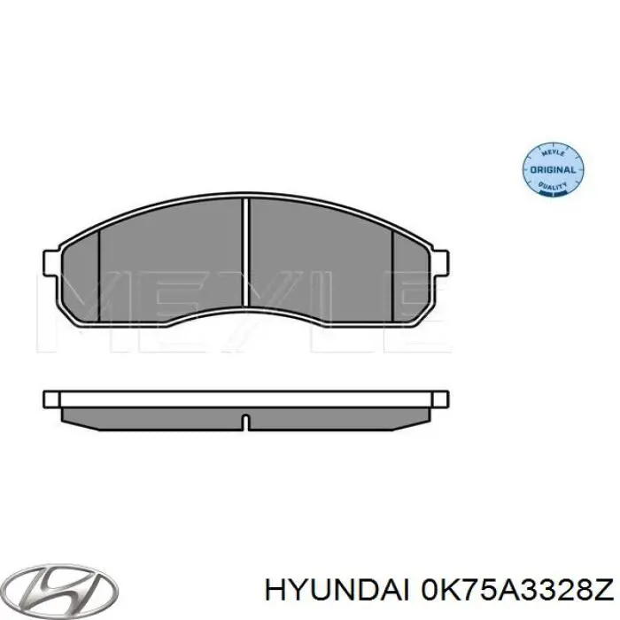 Тормозные колодки Hyundai/Kia 0K75A3328Z