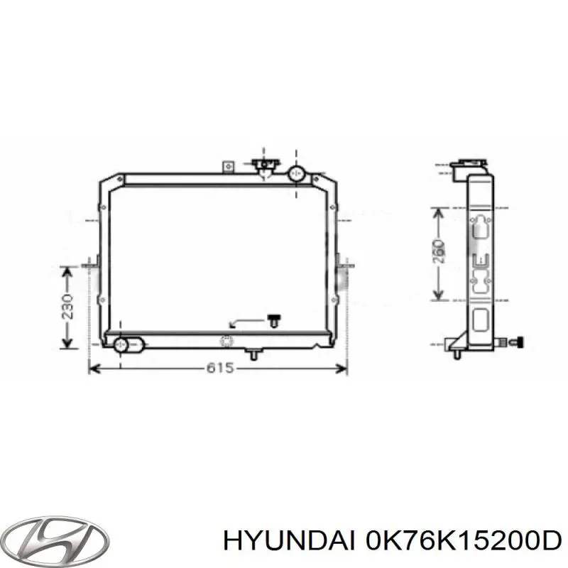 0K76K15200D Hyundai/Kia 