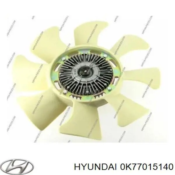 0K77015140 Hyundai/Kia вентилятор (крыльчатка радиатора охлаждения)