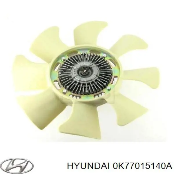 Крыльчатка радиатора охлаждения 0K77015140A Hyundai/Kia