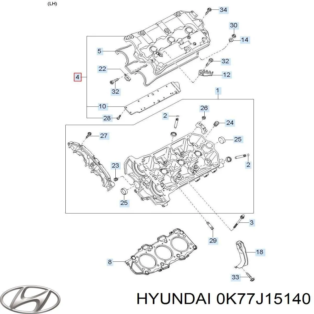 Вискомуфта вентилятора 0K77J15140 Hyundai/Kia