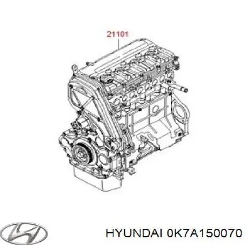 0K7A150070 Hyundai/Kia Балка бампера переднего