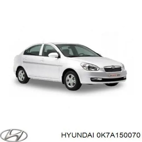 Усилитель переднего бампера 0K7A150070 Hyundai/Kia
