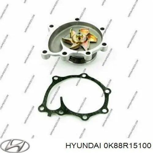 0K88R15100 Hyundai/Kia bomba de água (bomba de esfriamento)