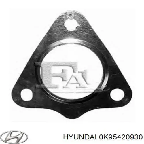 Прокладка глушителя 0K95420930 Hyundai/Kia