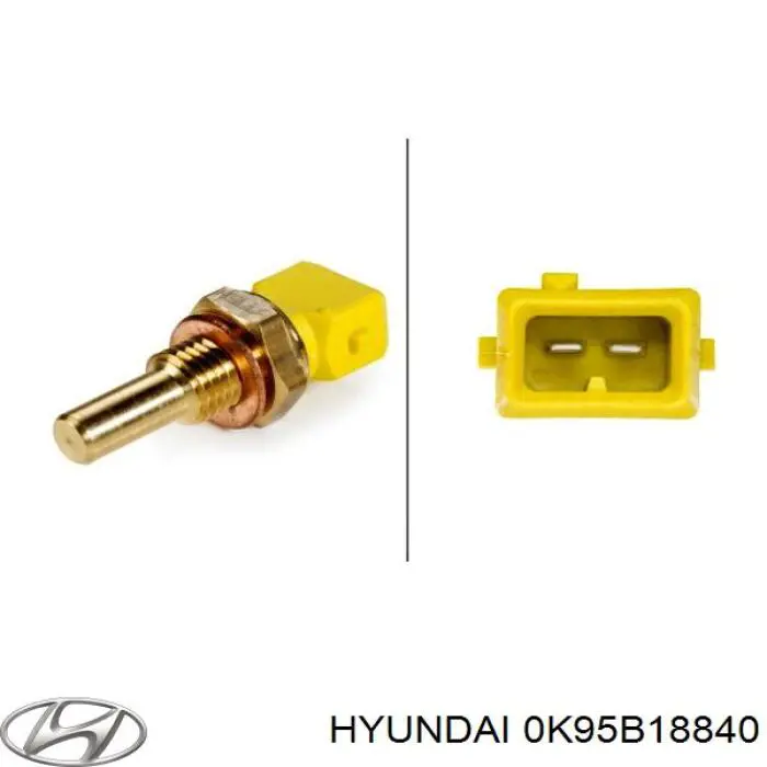 Sensor de temperatura del refrigerante 0K95B18840 Hyundai/Kia