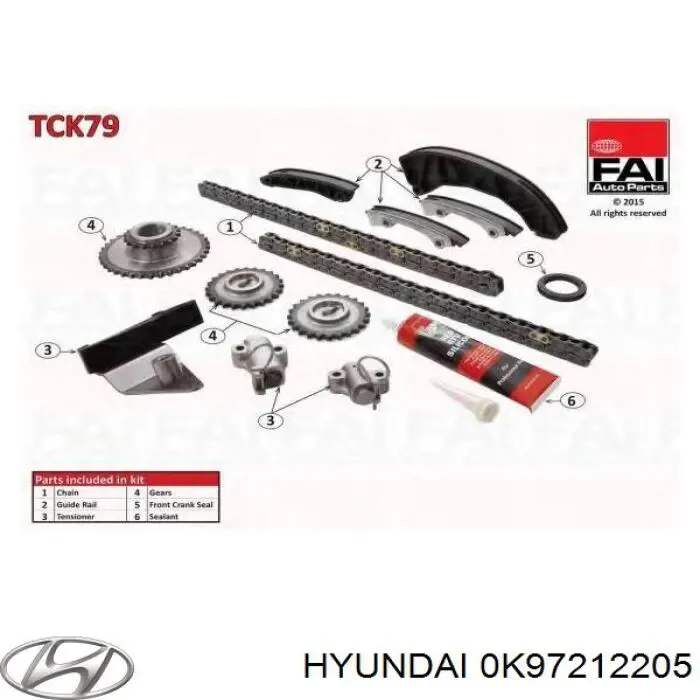 Ремень ГРМ 0K97212205 Hyundai/Kia
